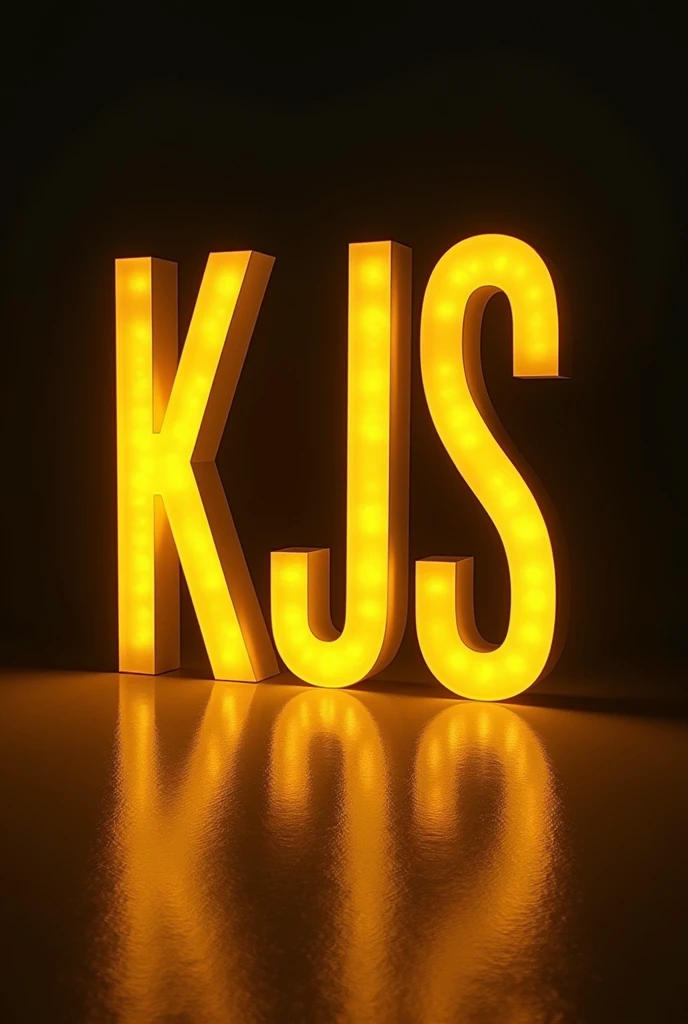 I want a HD image Let them say "KJS"
And let the color of these letters be yellow, bright Beautiful letters