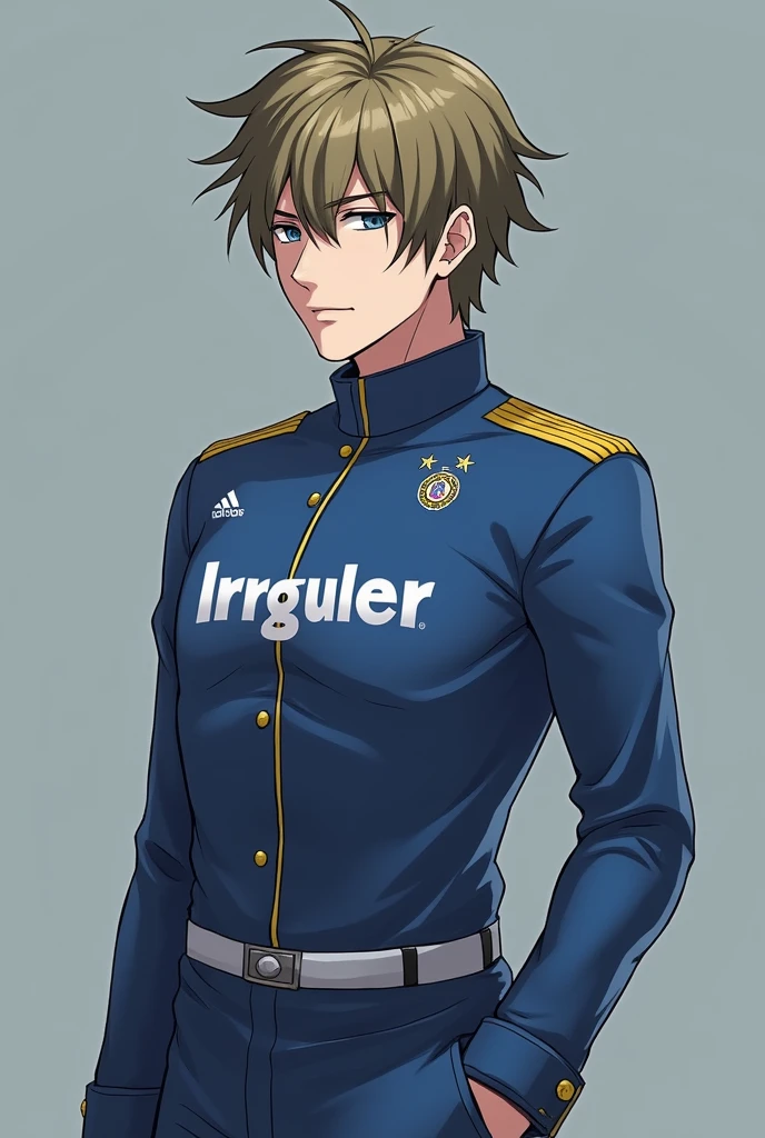 male、「The Irregular at Magic High School」An Olympic shooting athlete cosplaying as a uniform、indoor、whole body