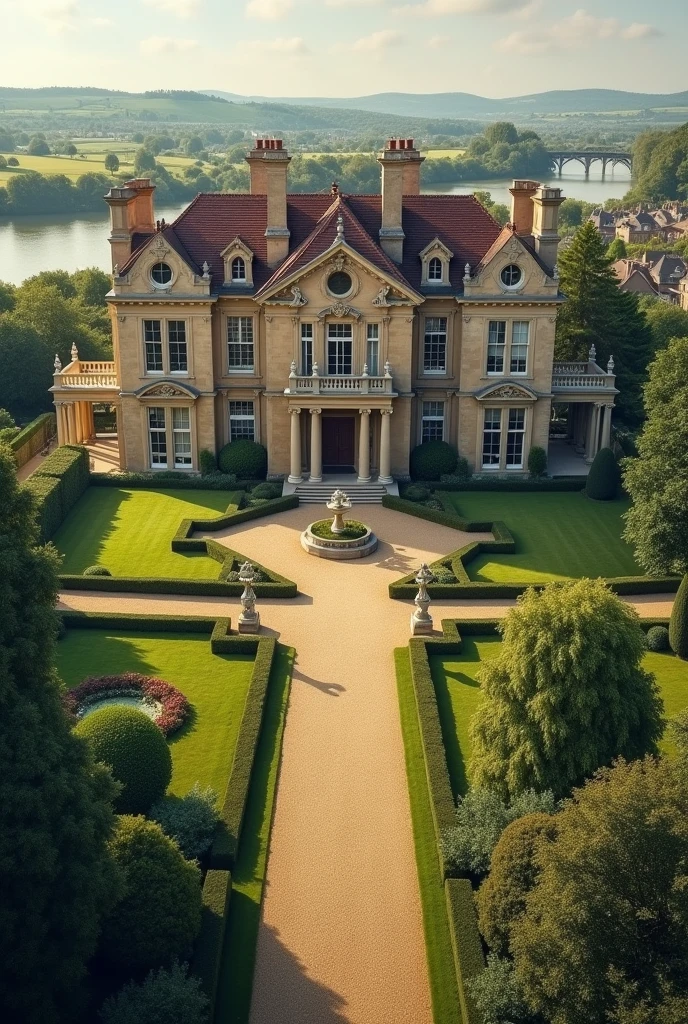 mansion in the village