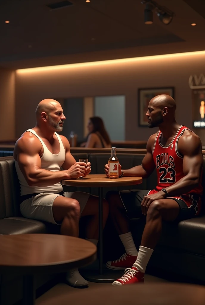 "Stone cold"steve austin and michael jordan hang out together
