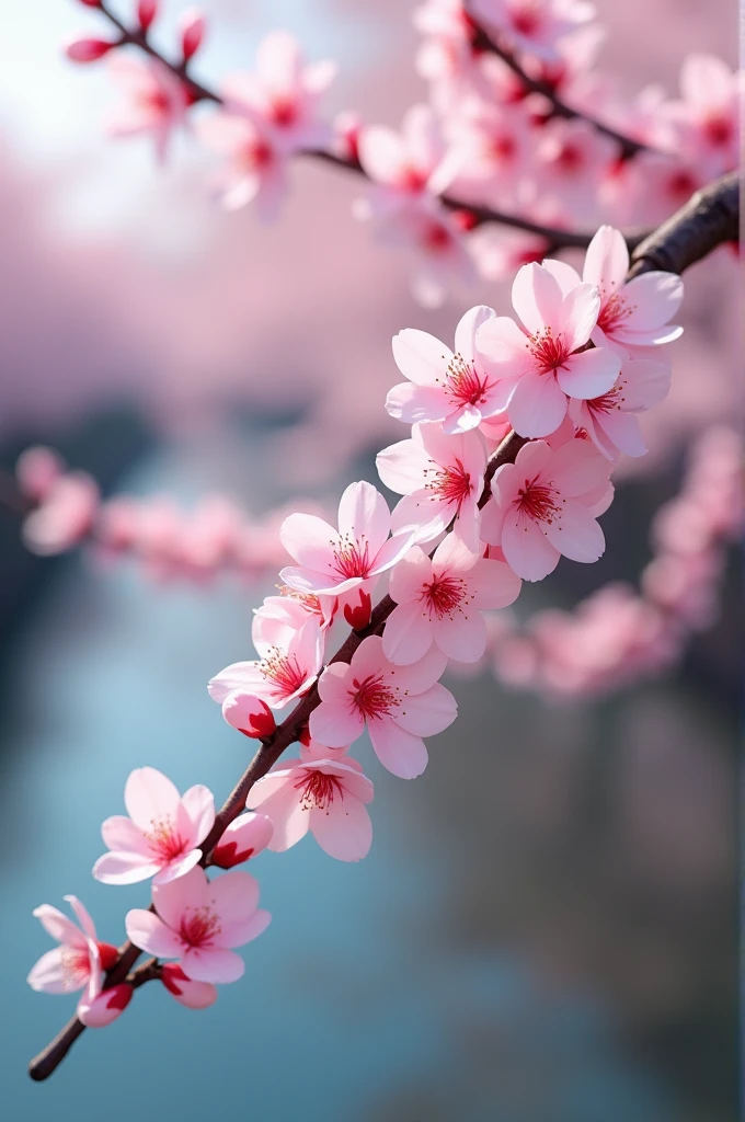 Cherry blossom branch 
