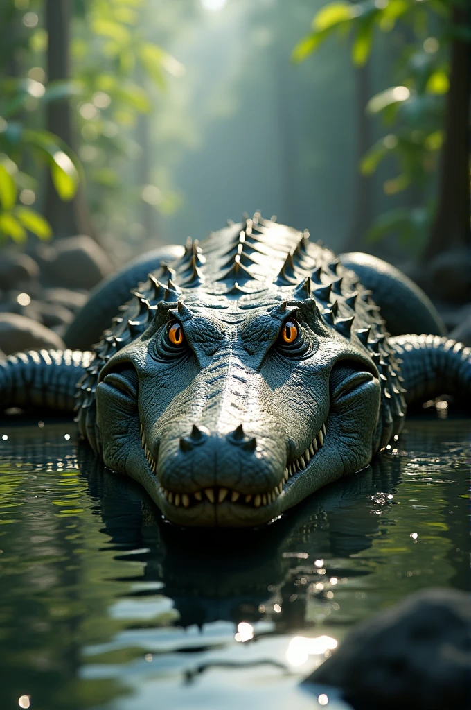 Image beautiful crocodile