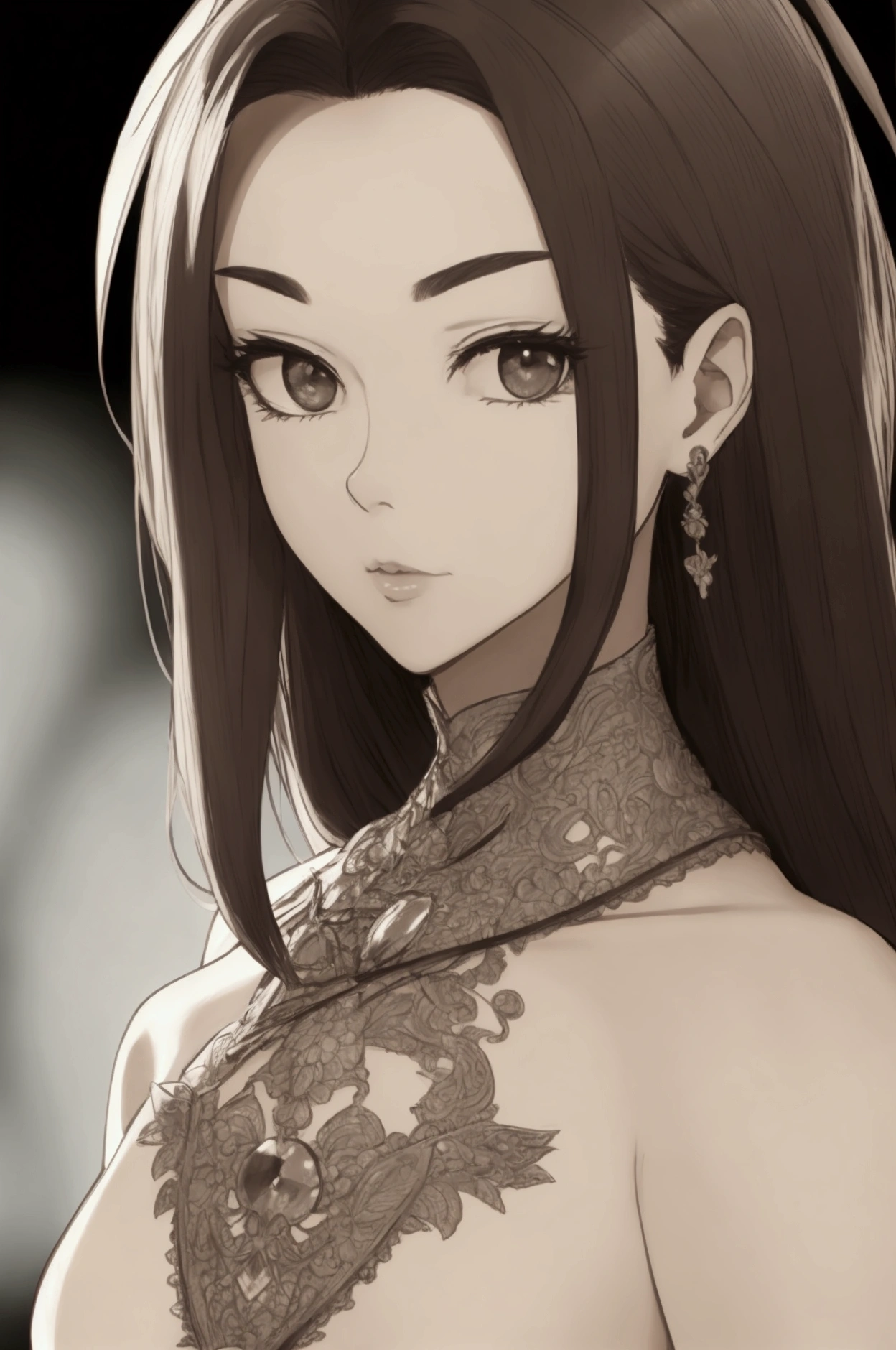 ((best quality)), ((masterpiece)), (detailed), perfect face，Chest，woman，whole body