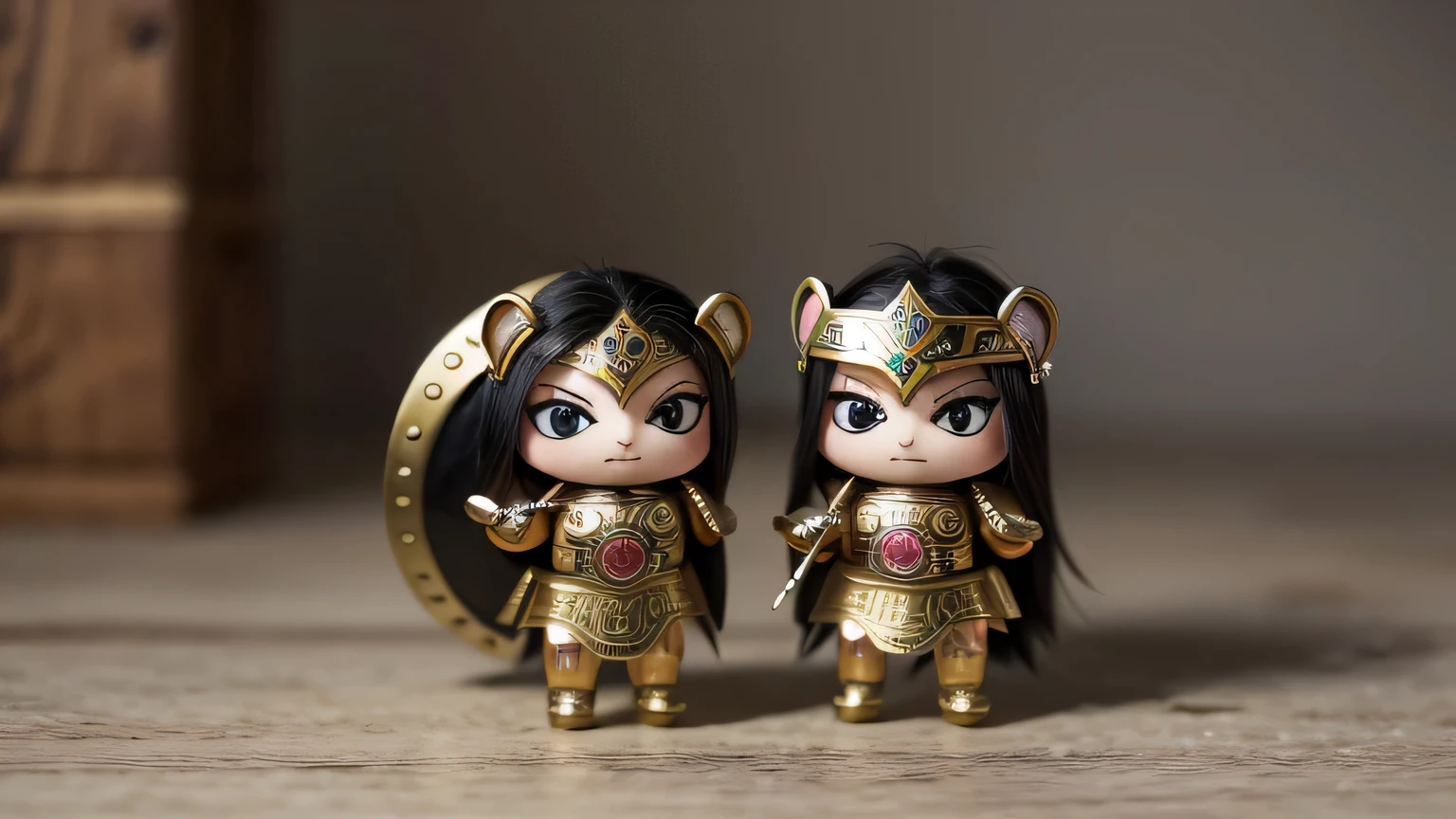 sea lion in Aztec warrior garb, cute, chibi style, highly detailed, polished, 40k