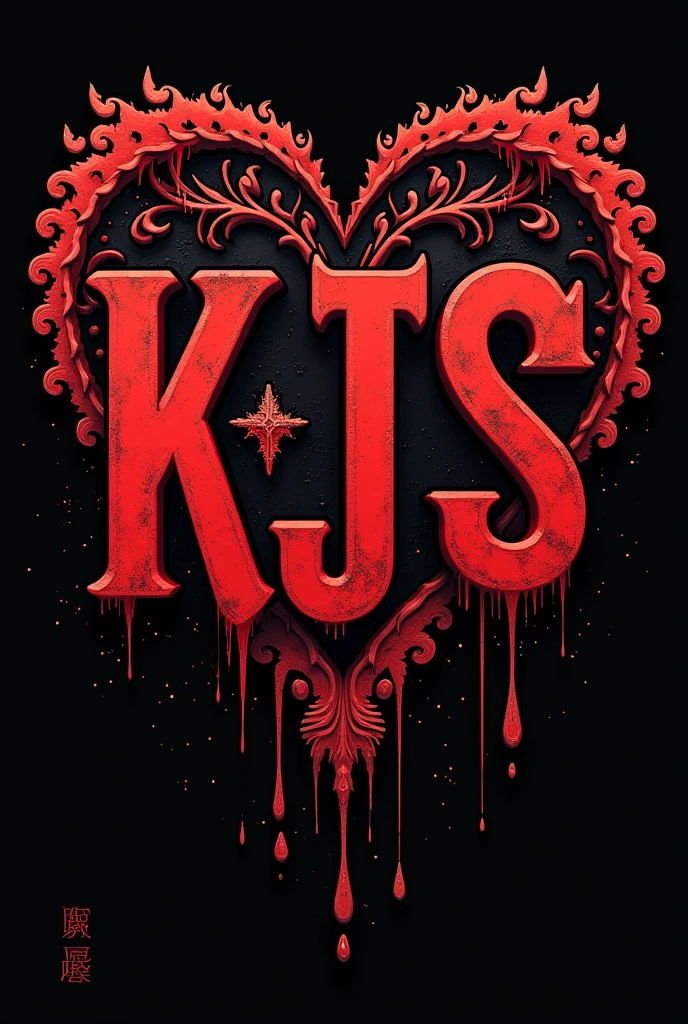 I want an image that says "KJS"
Make the decoration something modern and gangster-like
