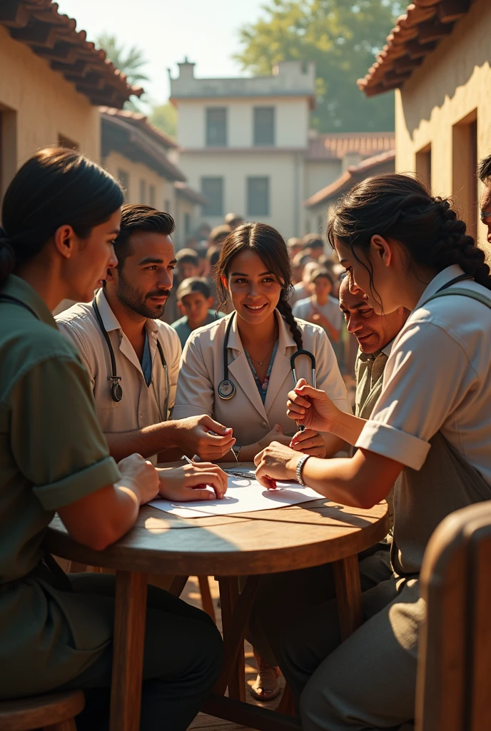 Lara and her team begin vaccinating the people of the town, and they all improve