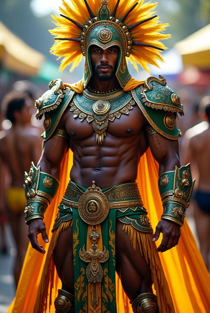 warrior guardian costume for brazil carnival men