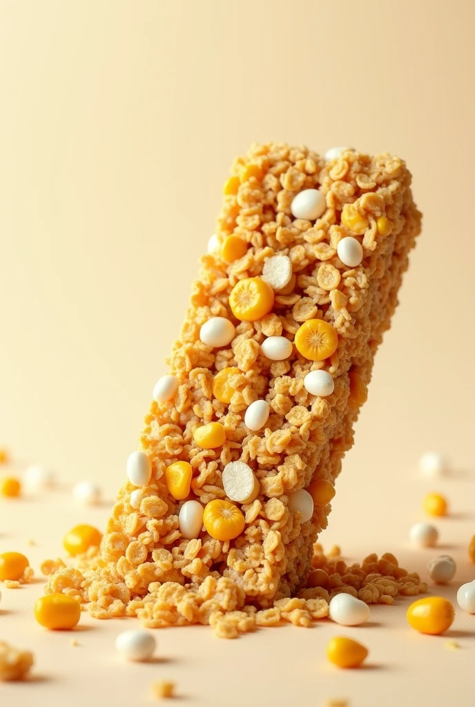 A nutritional bar named 'vitalyfull' made of granola, corn and rice