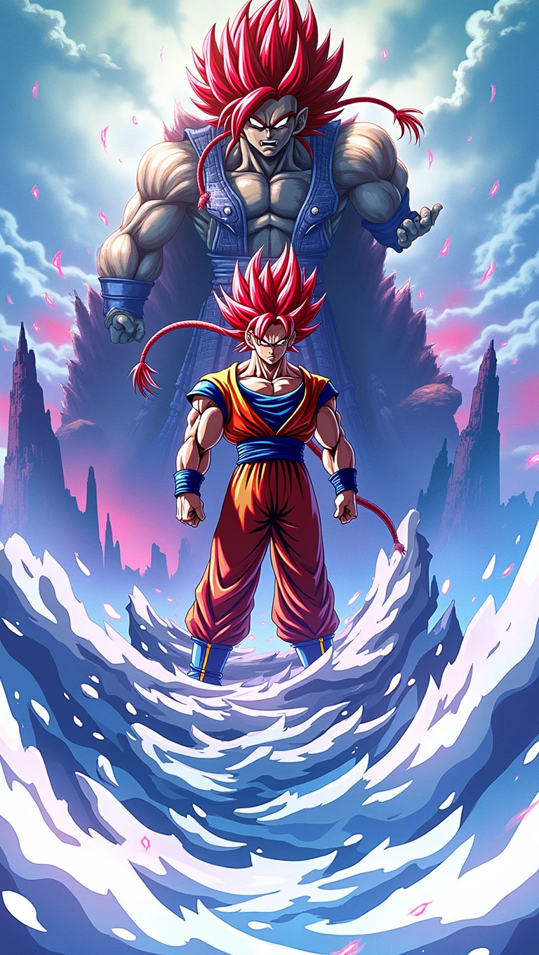 Gogeta with red hair 