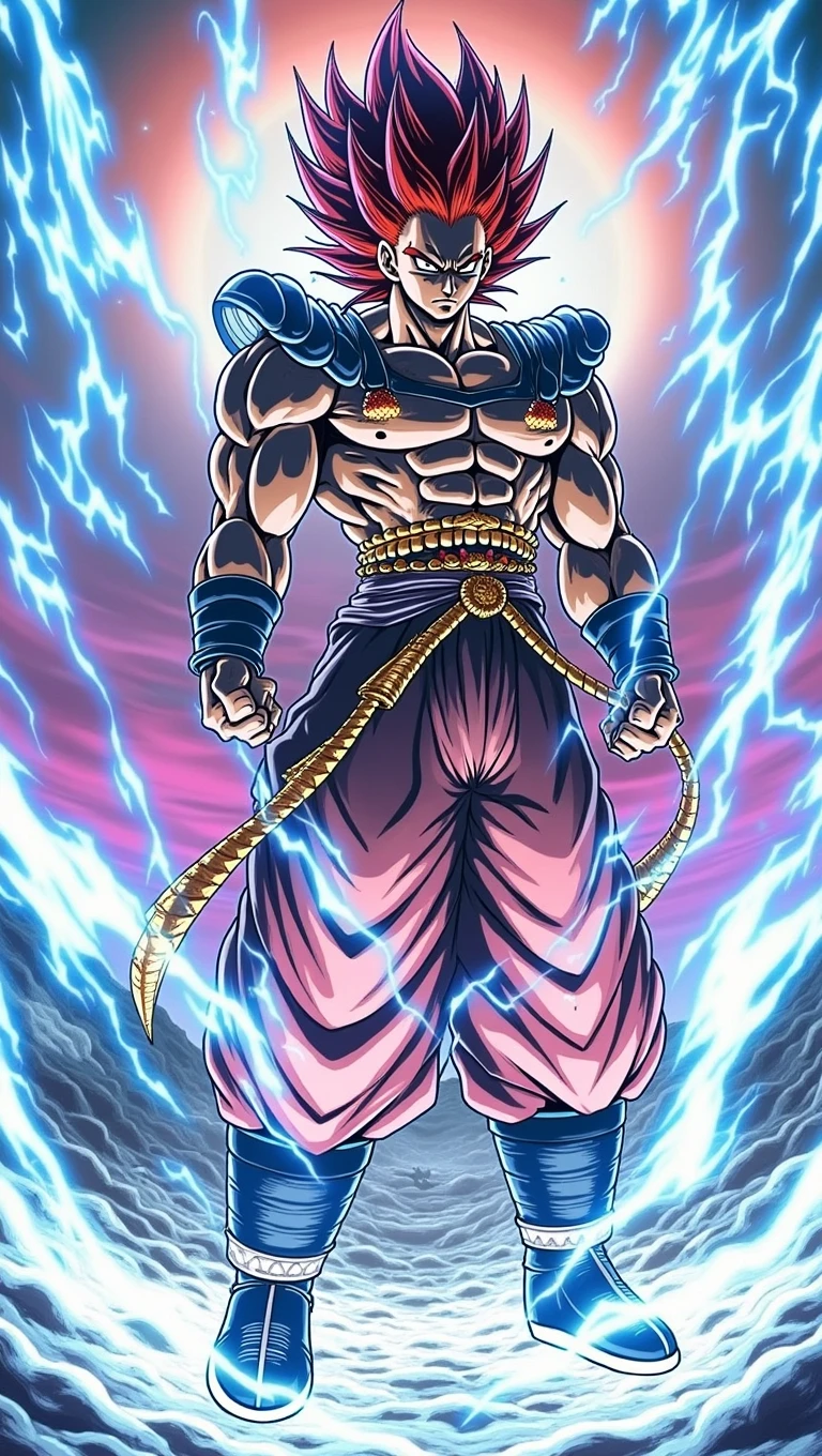 Gogeta with red hair