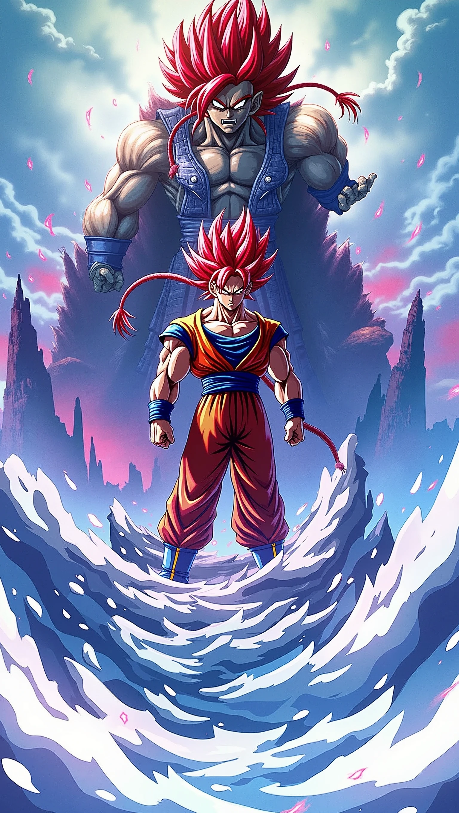 Gogeta with red hair