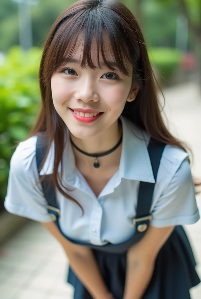 (masterpiece, highest quality:1.2), 8k, Young and beautiful girl, 85mm,Official AR RAW Photos,、Full body depiction、Clothes are big、Show me your ears、photo shoot, Cute Face, Thighs, After-School Classes, Embarrassing、Are standing、Depiction above the knee、smile、No makeup, Film Grain, chromatic aberration, Sharp focus, Face Light, Bright lighting, 20th generation, Detailed face, Background Blur、((((((18 year old high school girl))))))、Tight waist、Sailor suit、cardigan、Navy blue mini skirt、Pull up your skirt with your hands((The private parts are visible))、Facing forward、Spread your legs