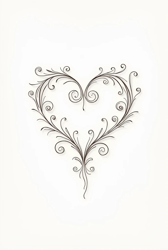 Hello , I would like you to create a letter for me , but the contours only the contours , that has a nice decoration for a love letter