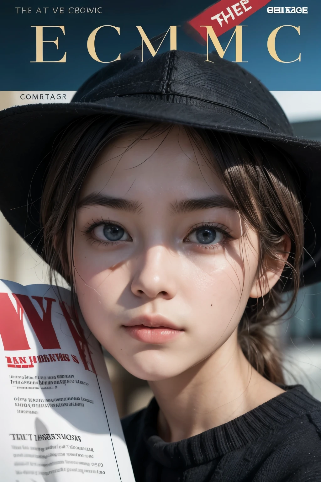Could you create a creative magazine cover for me about economics? 
