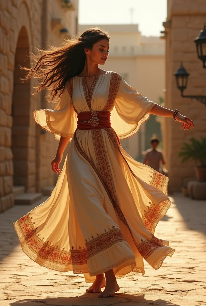 Hebrew woman dancing