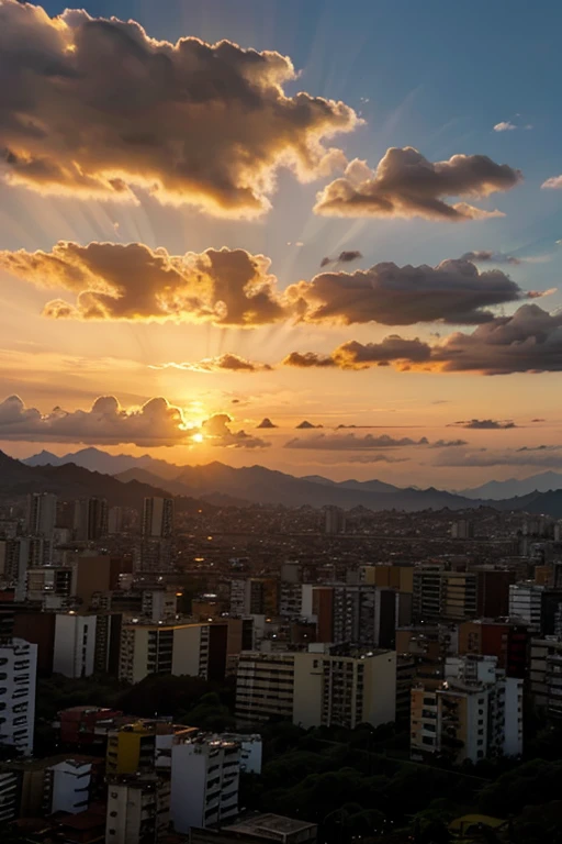 Sunset in Caracas, Venezuela