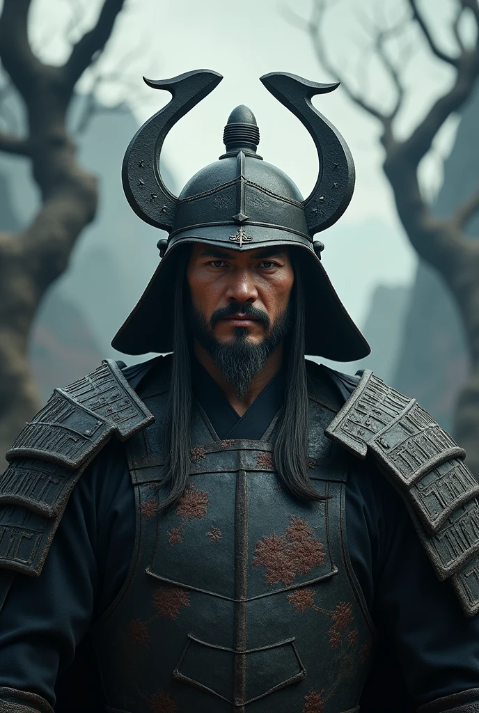 dark fantasy,li shang soldier helmet, live action mulan,Author: Kento Yamazaki