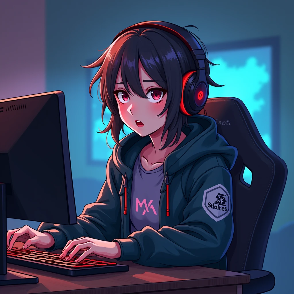 streamer, gamer, porfile picture with only my name: Gerii06