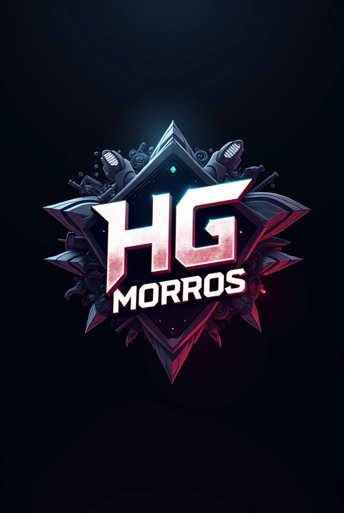 A competitive logo for the free fire game that says HG MORROS