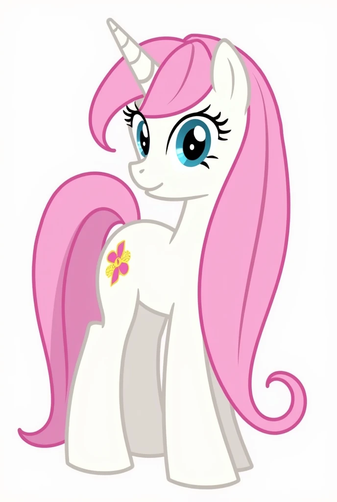 mlp, 2d, base, base pony, vector line, beautiful, character reference, Color palette, long straight hair, Princess Moon body, princess moon tail, Whole body,