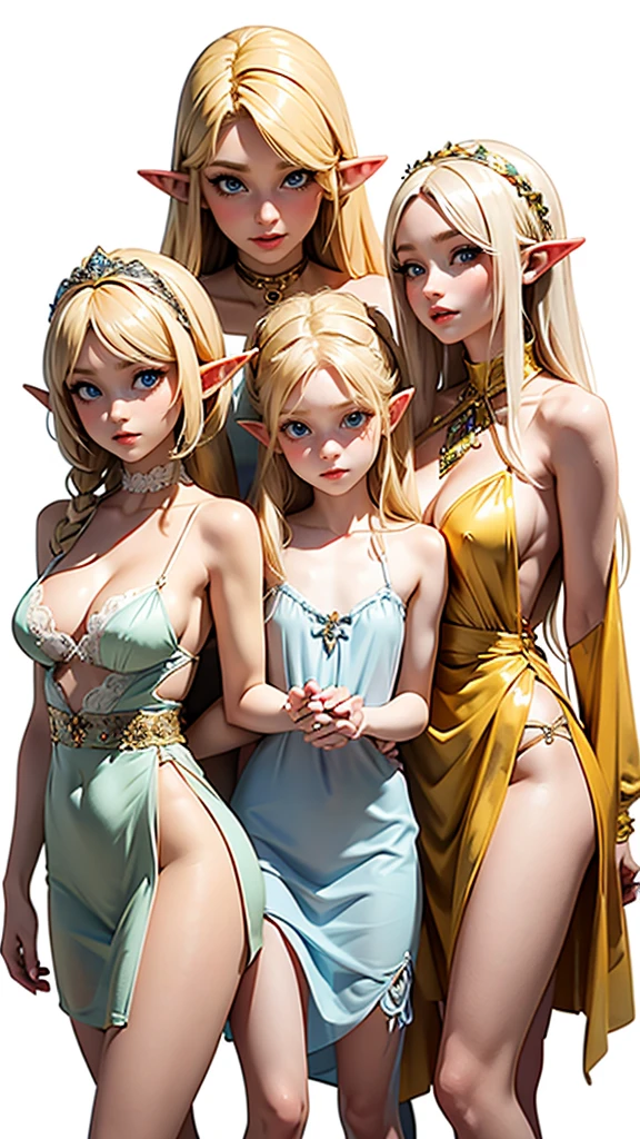 Blonde,Elf,negligee,Harem,Sisters