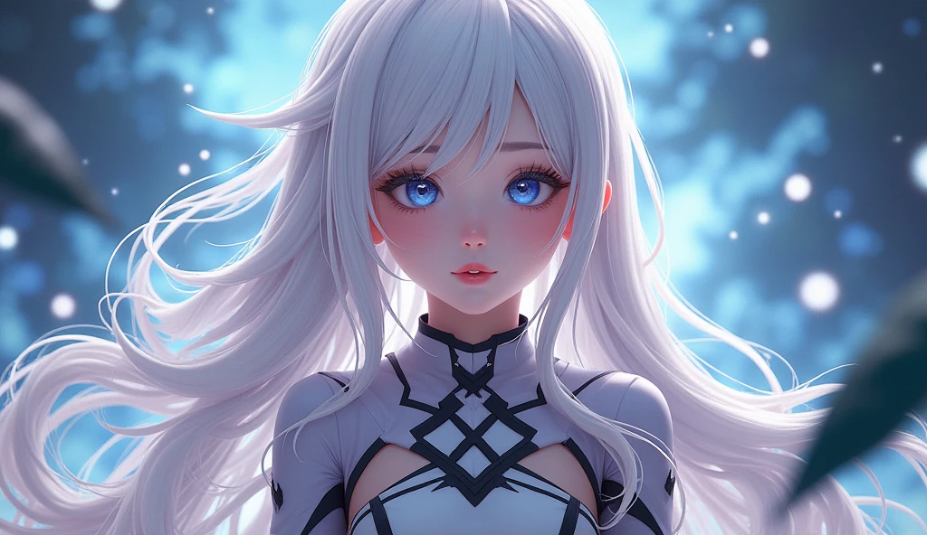 masterpiece, best quality, official art, extremely detailed CG unity 8k wallpaper, highly detailed, illustration,white hair,