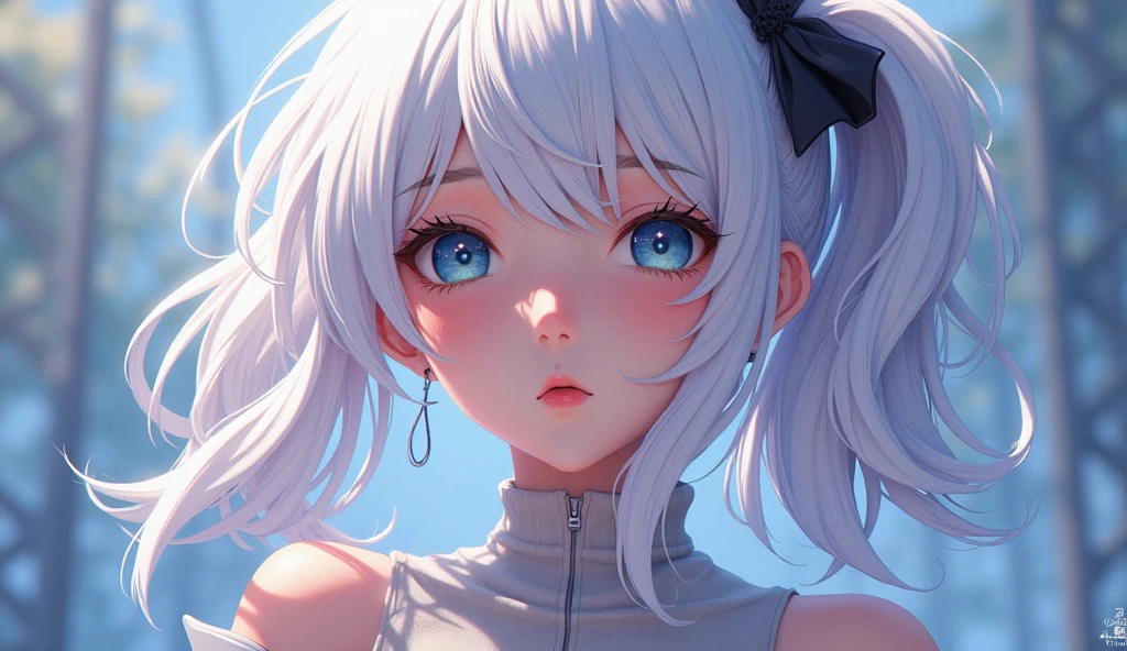 masterpiece, best quality, official art, extremely detailed CG unity 8k wallpaper, highly detailed, illustration,white hair, 