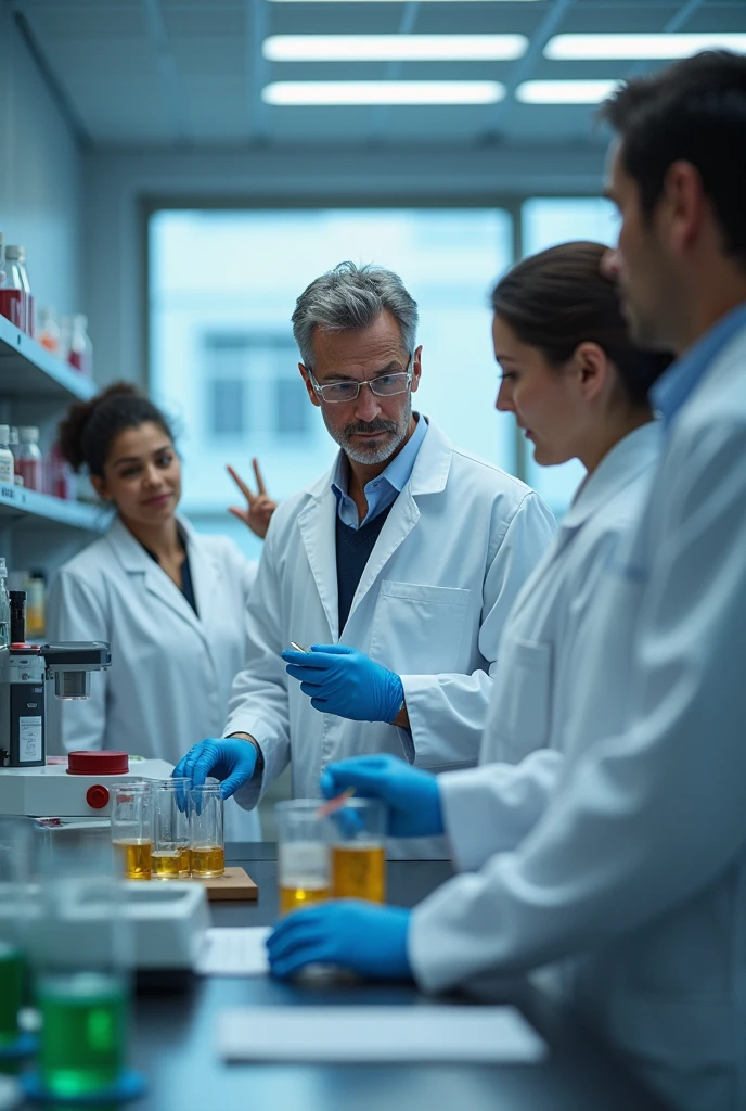 With his research team he takes samples and manages to develop an antidote to counteract the effects of the disease.. 
