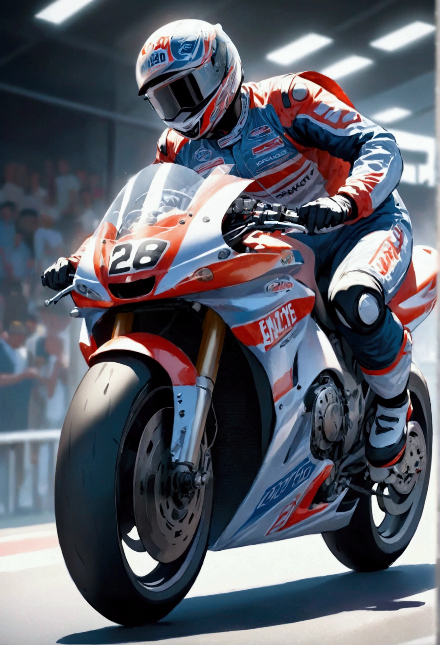 Dancing motorcycle racer 