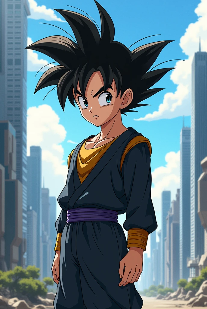 I created an image of Goten from the future