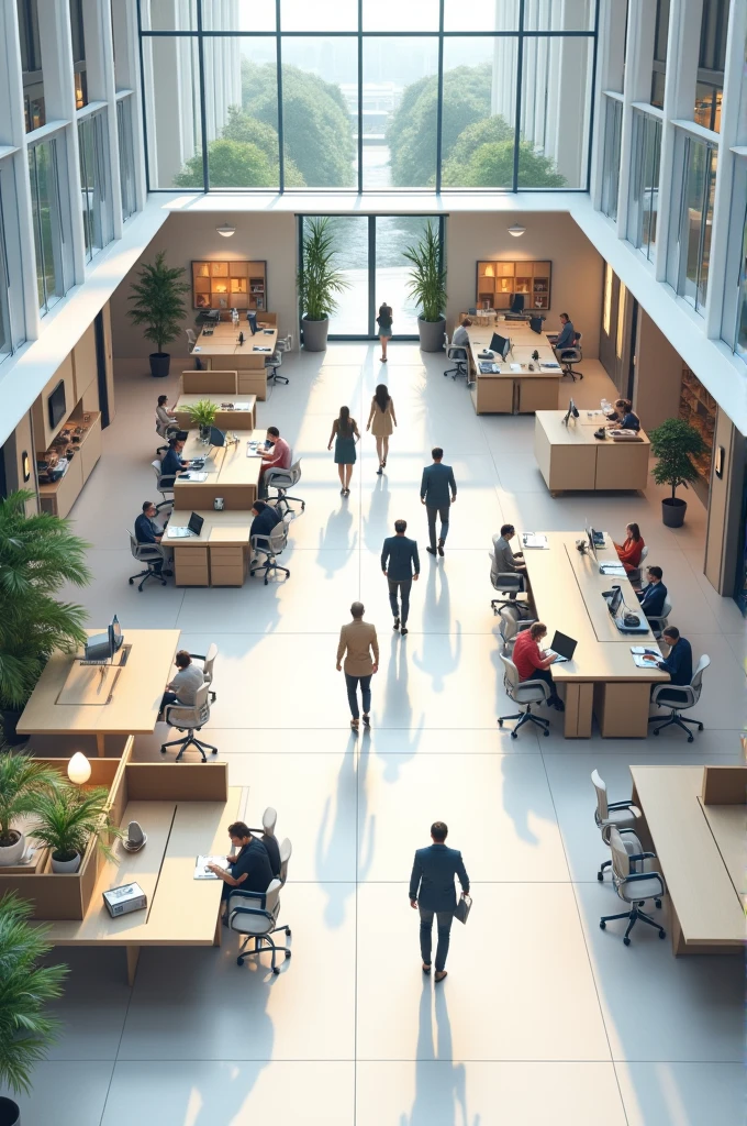 Layout of business premises