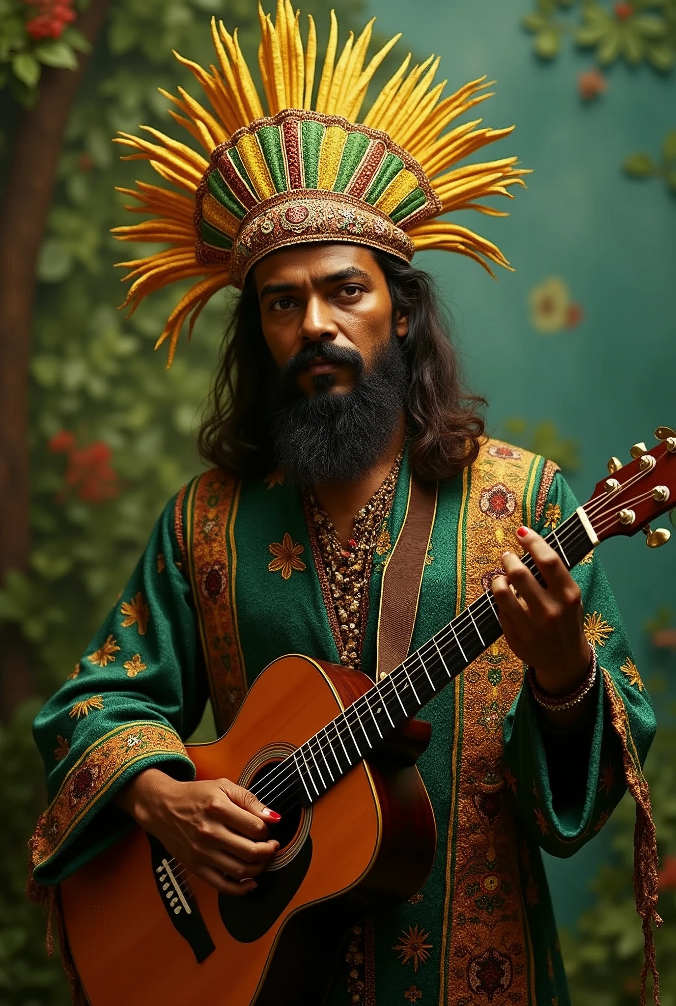 Create a photo that represents Brazilian music