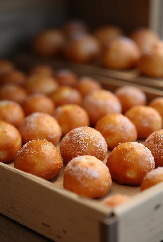 Delicious and rich mini donuts are sold individually or by the dozen.