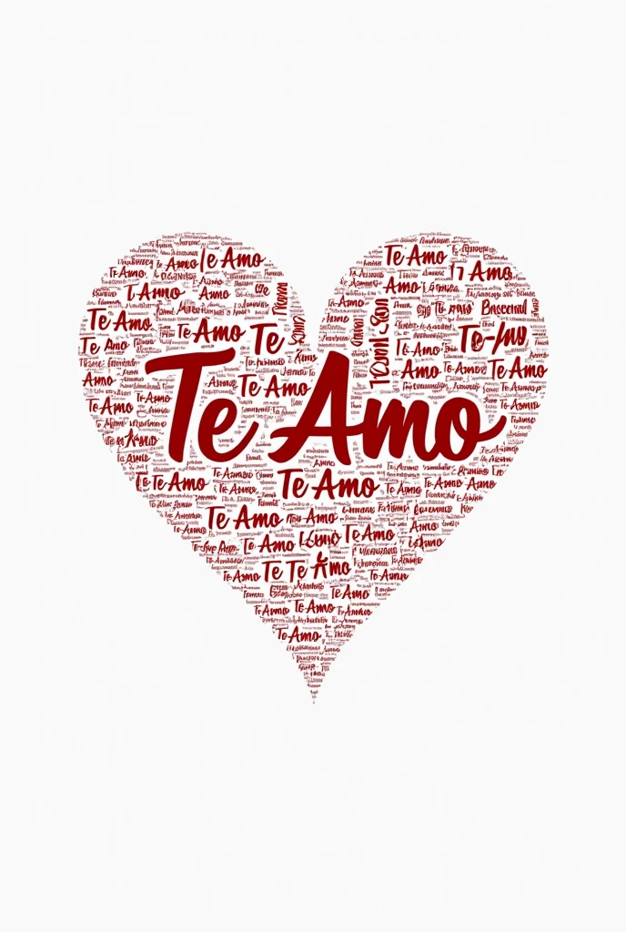 Create an image, that looking normally, appears to be just a blank photo, but when you zoom in, be 1000 "Te Amo" written in different languages