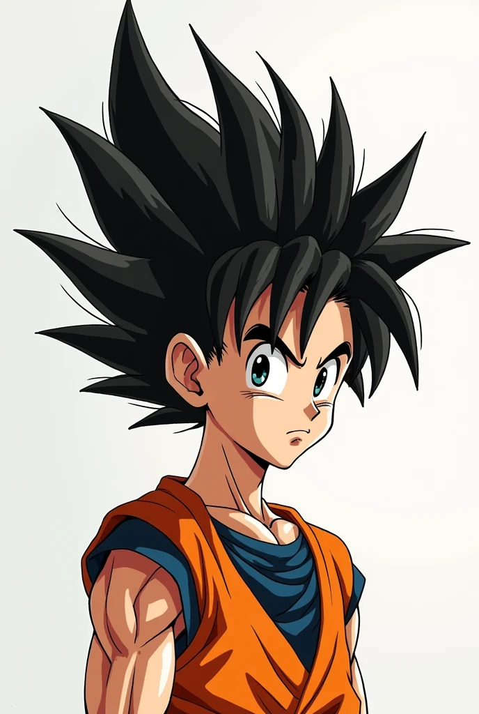 I created an image of Son Goten from the future but with GT's hairstyle