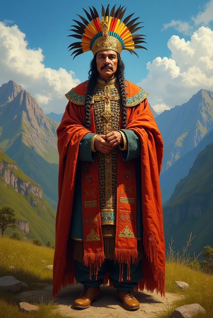 Don Bosco disguised as an Inca