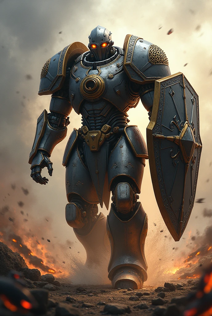Warforged with Tower shield