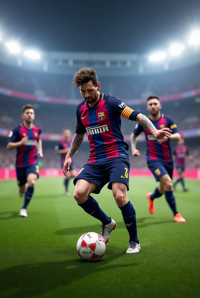 I want a picture of Messi at Inter Miami