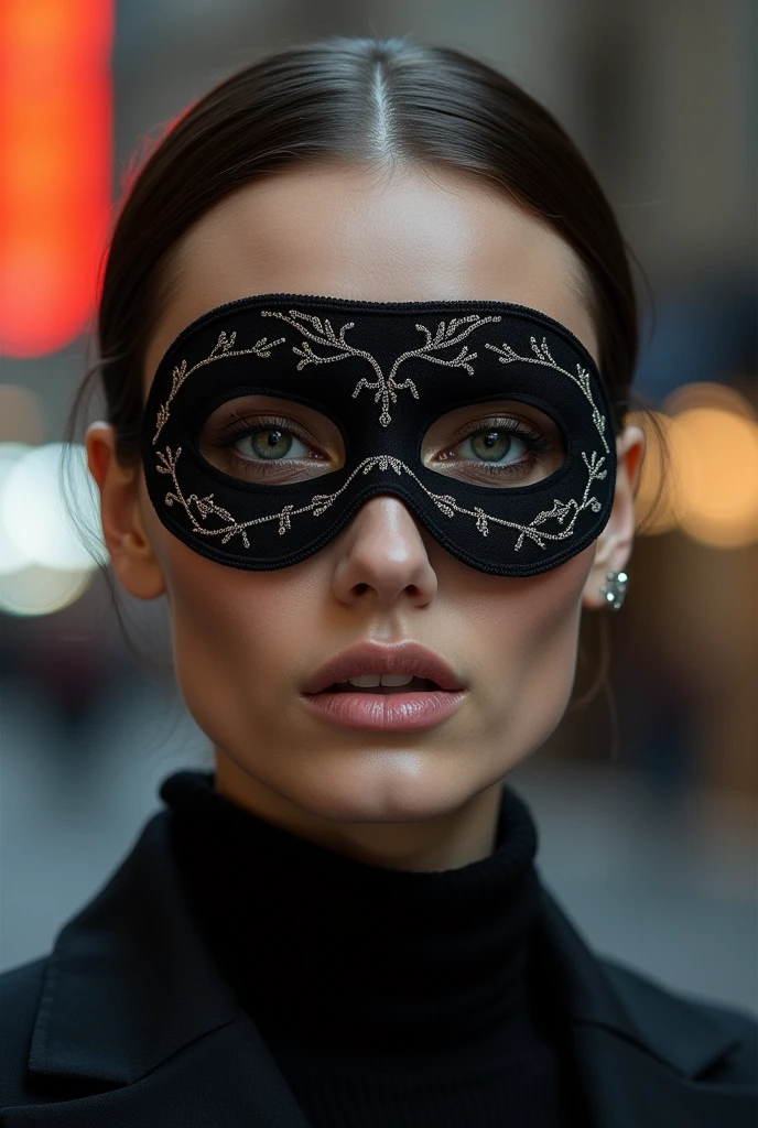 Make a simple mask that doesn't completely hide your face
