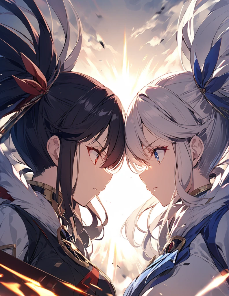 girl Face to face decisive battle