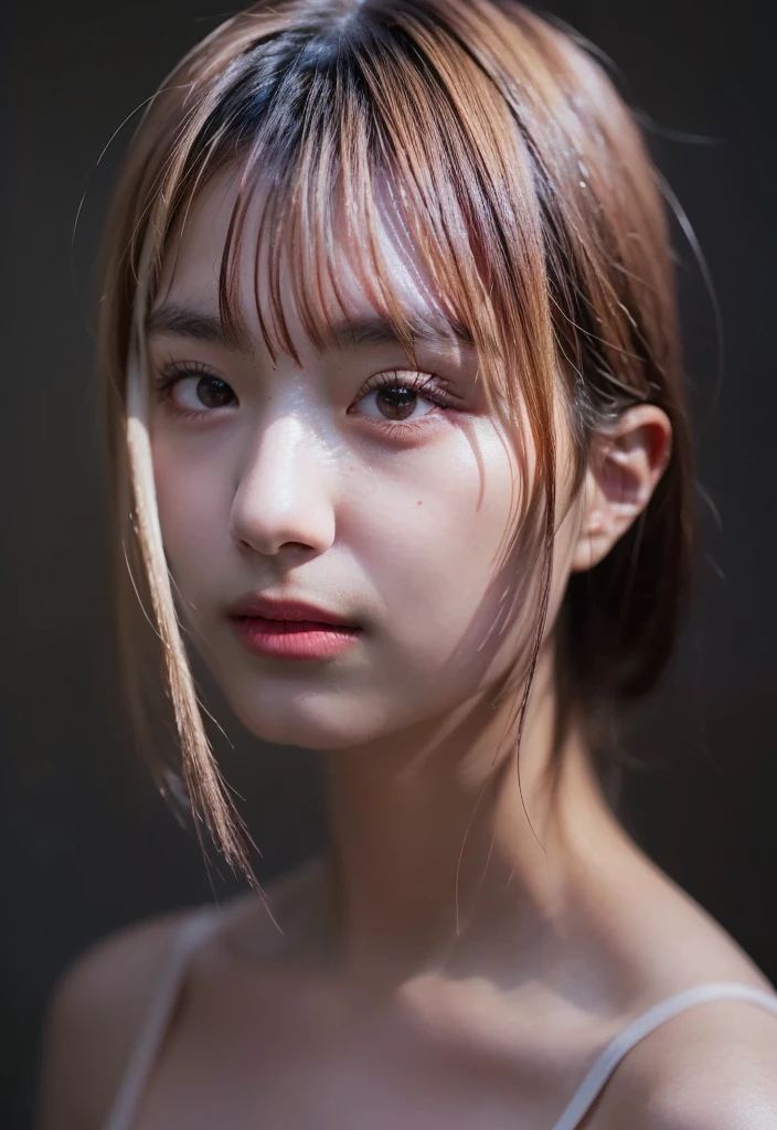 ((Extremely precise and accurate anatomy:1.0)), (photo Realistic:1.4), (hyper Realistic:1.4), (最高品質のRealisticな肌の質感:1.4), (Improvement of quality:1.4), (Enhances the beauty of skin texture:1.1), Clean and glowing skin, mesh, thin:1.2, (Realistic:1.3), Realisticなライティング, (Smoother lighting:1.05), (Improving the quality of cinema lighting:0.9), Backlight, A gentle light for your face, Ray Tracing, (Bright light:1.2), 32K, One Japanese woman, fine grain, Detailed face, (Film Grain:1.1),(Accentuates body lines:1.1), High resolution, Natural look, Kind eyes, Improves hair quality, Delicate light and shadow, Transparent muscles, Graceful pose, Beautiful Eyes, Sharp details, Soft light reflection, Beautiful contours, Delicate skin tone, Fine hair texture,Cute Japanese Women Photos, Little Woman, 20-year-old, Beautiful and perfect face, brown, Beautiful Face,  (photo Realistic:1.4), (hyper Realistic:1.4), (Realistic:1.3),
(Smoother lighting:1.05), (Improving the quality of cinema lighting:0.9), 32K, 1 girl,20-year-oldの女の子, Realistic lighting, Backlight, The light shines on your face, Ray Tracing, (Bright light:1.2), (Improvement of quality:1.4),
(Highest quality Realistic textured skin:1.4), fine grain, Detailed face,(tired, Sleepy and happy), (smile:1.0), (Accentuates body lines:1.1), (Enhances the beauty of skin texture:1.1)