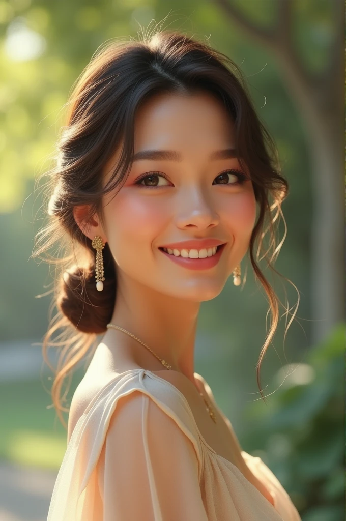 A charming woman in her 40s
