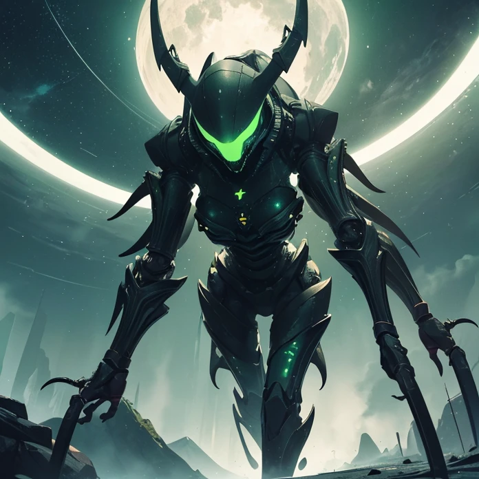 Absurdres, best high quality, high resolution, masterpiece, best quality, HD, solo character, simple background, science fiction, alien being, solo, full design, front view, arachnid creature, non humanoid features, no human caracteristics, “hr giger’s aesthetic”
{{giant biomechanical spider alien creature: (green sky, black stars on the sky, white stars on the sky, dark green clouds, yellow planet atmosphere, giant rounded mountains at the far side)}}