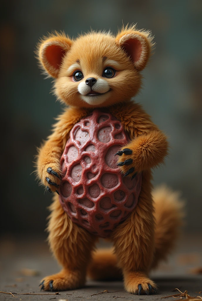 Female furry showing her reproductive system