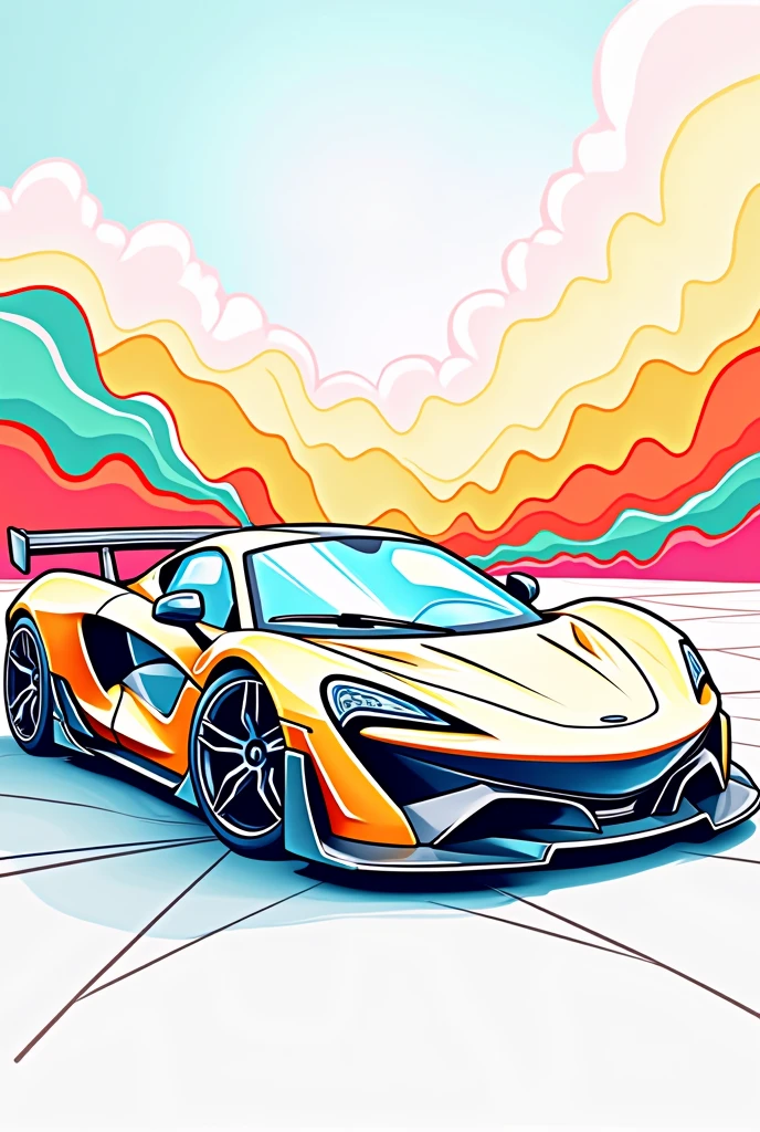 Create a car coloring page 