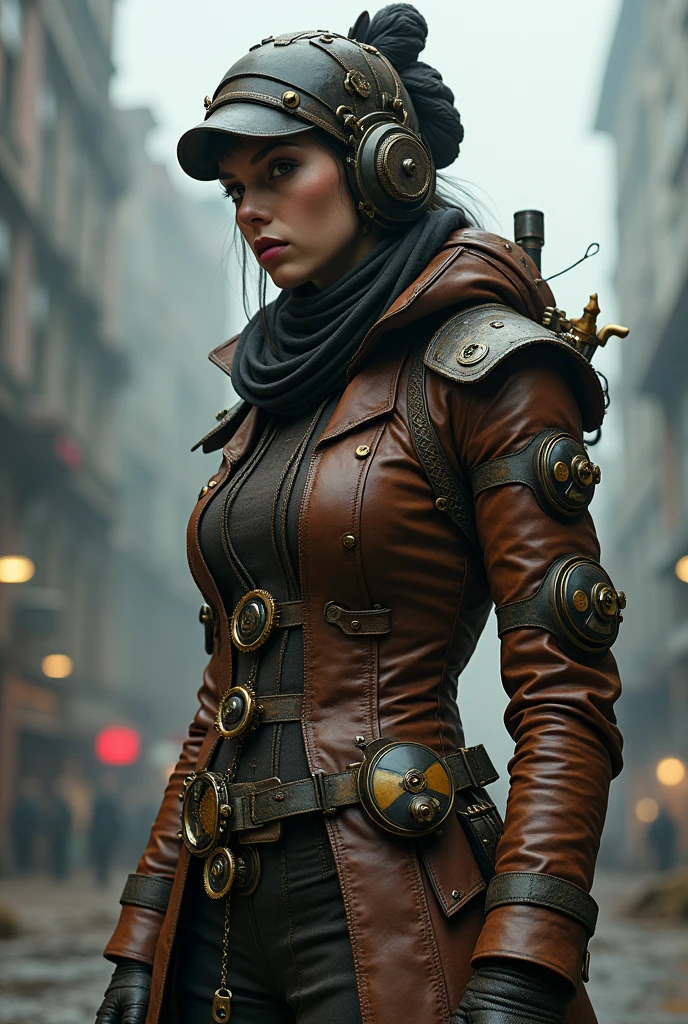 Steampunk aesthetic x dystopia fashion.