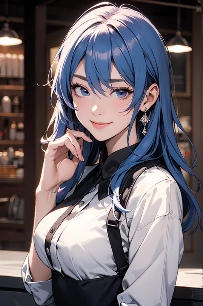 Very detailed, Absurd, Ultra-high resolution, Very detailed, Highest quality,
One girl, alone, Nice hands, Perfect hand break, wearing uniform, (Cleavage:-1.5)
Destroying a happy smile, smile, Close mouth and break 45 degrees,
Are standing, Cowboy Shot, Blake Slender looking at viewer, cute, Perfectly symmetrical face, 超cute girl, 超cute face, Very detailed目, Ultra detailed hair, 超cute, Super beautiful break in a coffee shop, Depth of written boundary, Ultra-detailed background BREAK Medium-sized breasts BREAK Rainbow hair, Multiple colored hair, Rainbow Eyes, Fishtail, Hair between the eyes