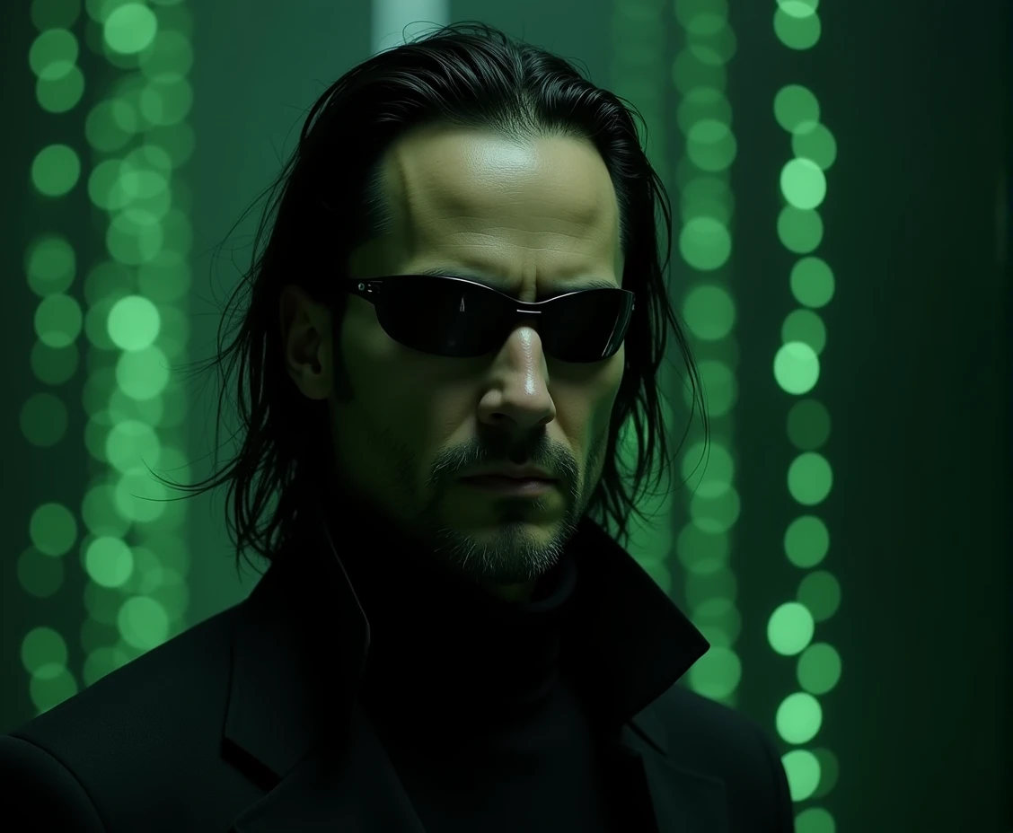 The Matrix,Keanu Levi,Movie Level,8k,Hyperrealism,Photography style