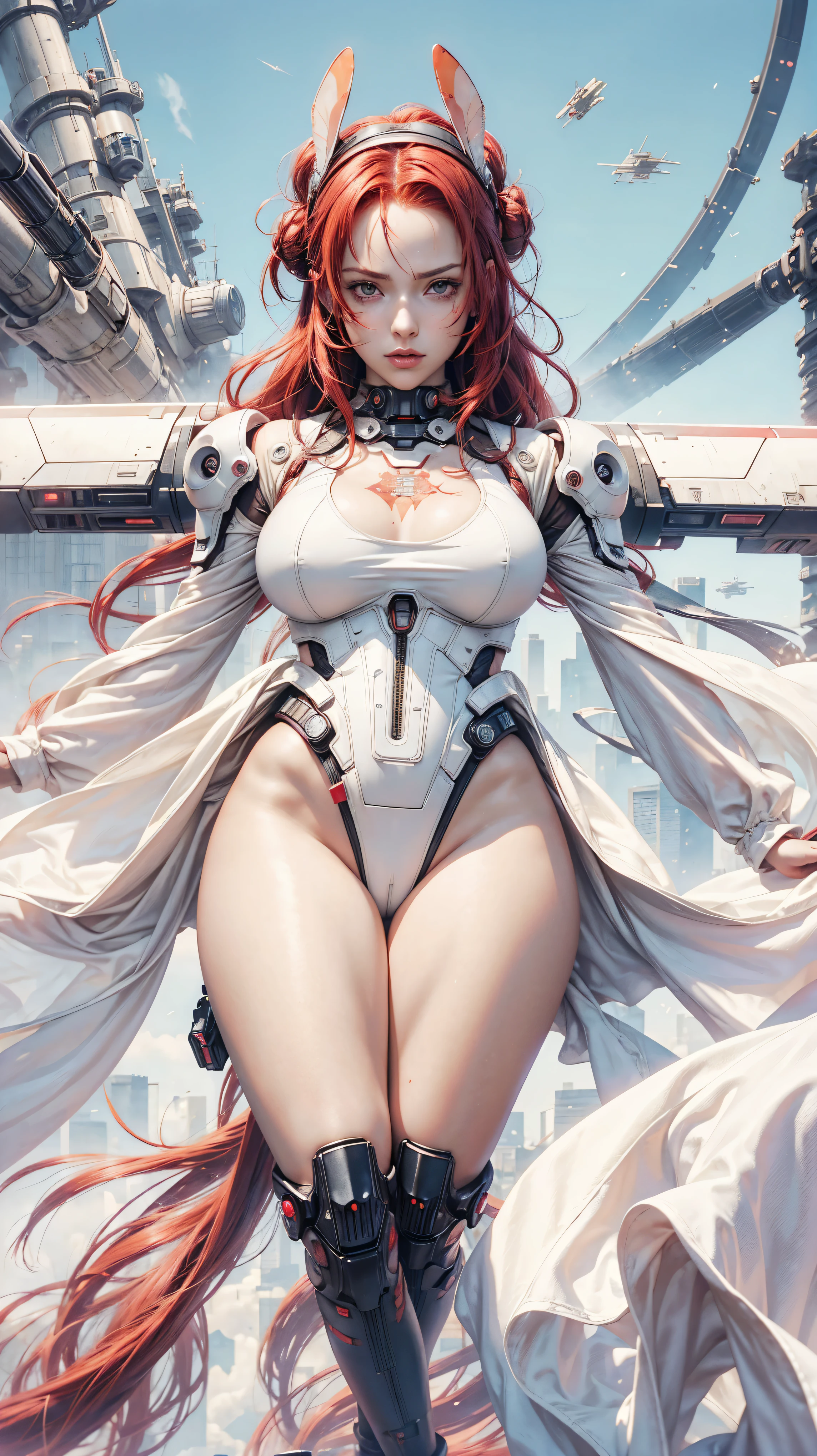 (Red Hair) A girl in plugsuit (Science fiction). she is beautiful. Big Tits. SyFy. lightsaber. (Gantz/Star Wars/evangelion/AKIRA/Final Fantasy/nier/Bee-Rabbit)