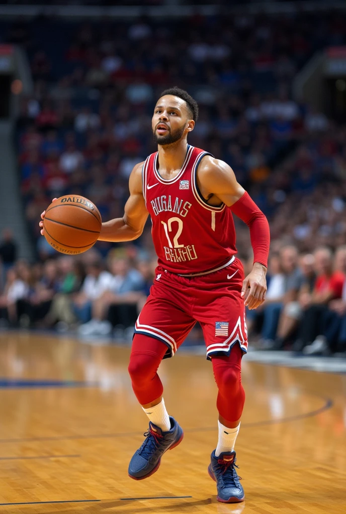 stephen curry racing to usa